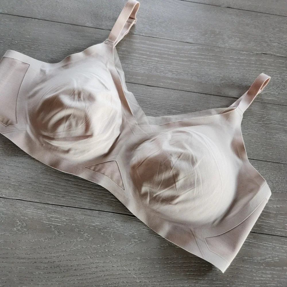 Honeylove CrossOver Bra‎ Sand / Beige Size XL Wireless